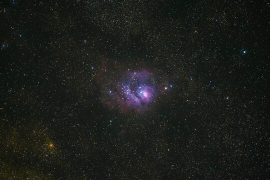 Lagoon Nebula close up with no optical filters