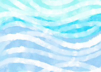 水彩の波イメージ背景
