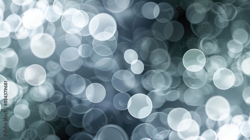 Poster abstract background with white circle bokeh