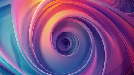 Obraz premium Abstract art with spiral gradient background