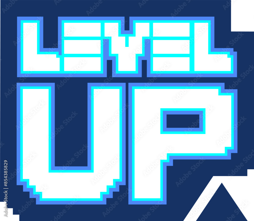 Wall mural level up symbol