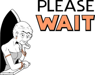 Funny please wait message