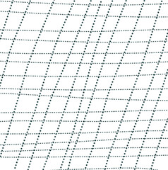 Rows of dots of different scales form a grid.
