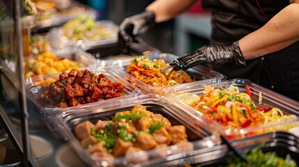 A fusion of flavors can be found at each stall with vendors proudly showcasing their unique creations.