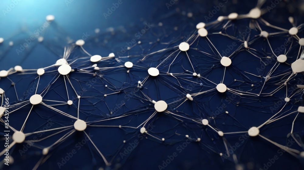 Aufkleber Design an abstract background showcasing interconnected nodes and lines