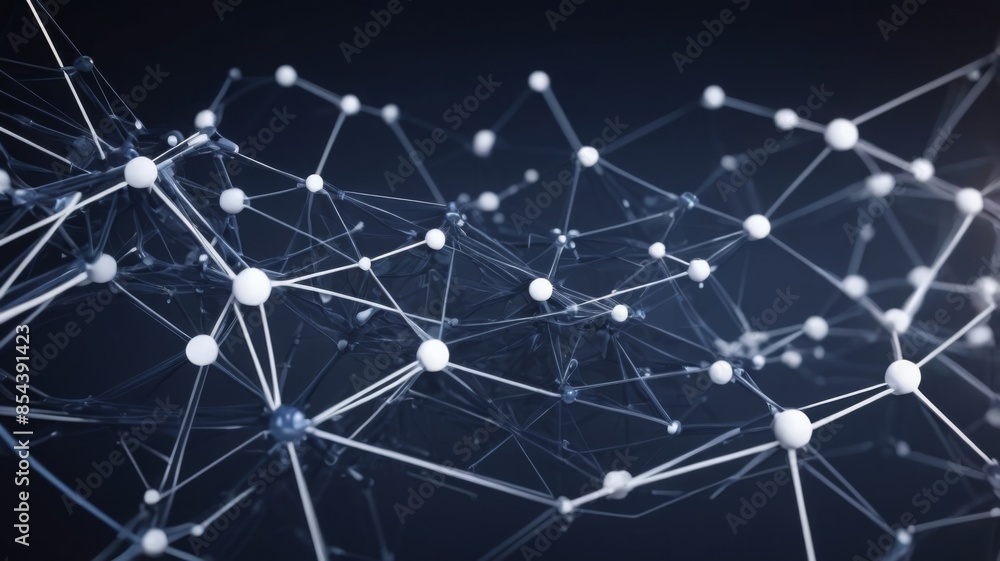 Aufkleber Design an abstract background showcasing interconnected nodes and lines