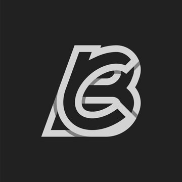 recommend clip art: Letter BC or CB Logo, Monogram Logo letter B with C combination, design logo template, vector illustration