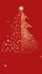 red christmas tree