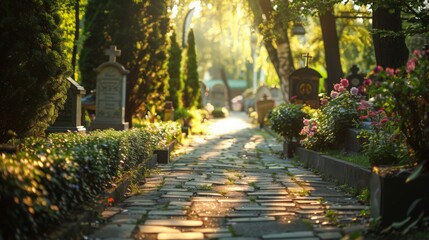 the tradition of visiting gravesites and paying respects to deceased loved ones during Eid al-Fitr, reflecting on the transient nature of life