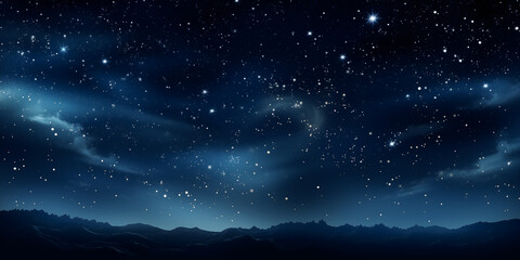 Fototapeta premium Dark cosmic starry sky background