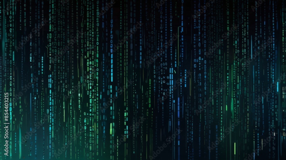 Aufkleber abstract background featuring digital data streams flowing across the screen