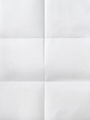 white sheet of paper folded in six With texture.