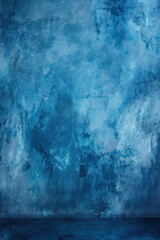 Fototapeta premium Blue cloth backdrop for photography, water color, painted, blur background