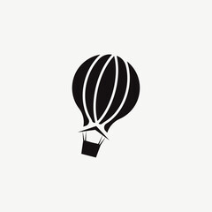 Minimalist Hot Air Balloon Logo Vector Illustration © RosianaDesign