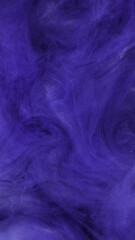 Glitter mist. Shiny paint water. Defocused blue color shimmering particles texture glowing smoke flow abstract art background.