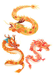 Fototapeta premium chinese zodiac year of the dragon