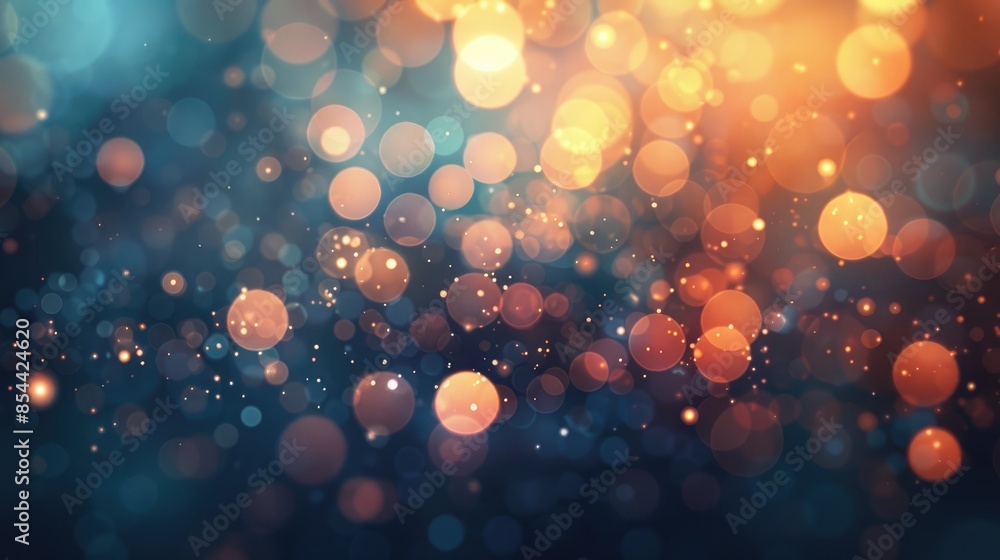 Poster abstract background with bokeh lights and empty space for text ideal for web design and wallpaper