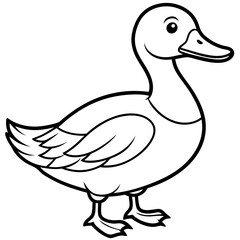 Vector illustration of a duck