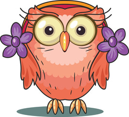 vector owl cute Illustration