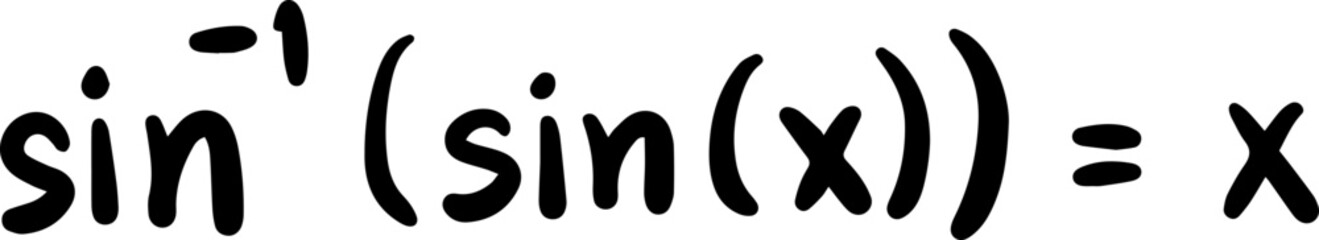 Inverse trigonometric functions properties handwritten