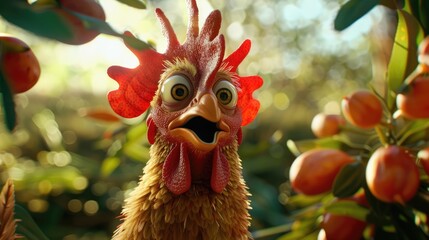 Exciting chicken adventure