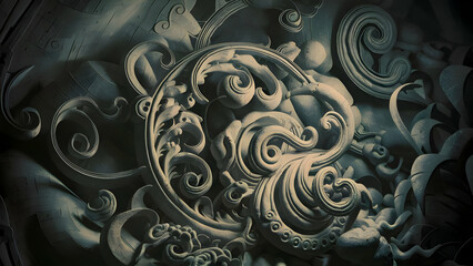 Mesmerizing abstract patterns like antique engravings