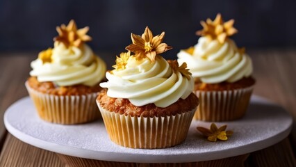  Deliciously decorated cupcakes ready to be enjoyed