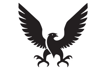 Dragon Icon silhouette vector isolated on a white background