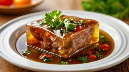  Deliciously tender meat in a rich aromatic sauce