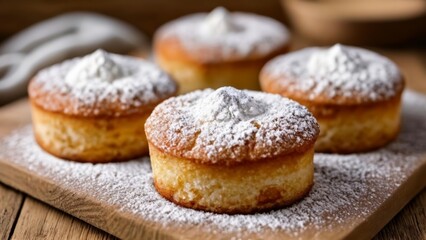  Deliciously dusted pastries ready to be savored