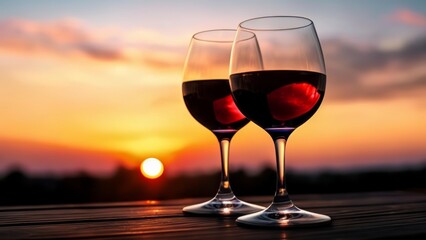  Sip sunset vibes with a glass of red