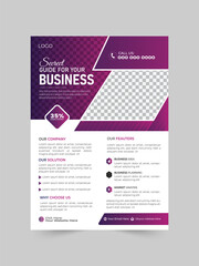 poster flyer pamphlet brochure cover design layout space for photo background.Corporate business flyer template design.abstract business flyer and creative design, IT company flyer and editable vector