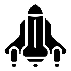 Obraz premium rocket Solid icon