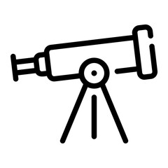 telescope Line Gradient Icon