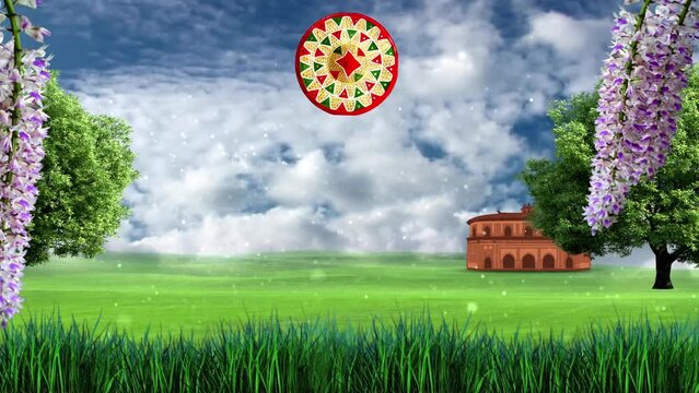 Rongali Bohag Bihu Background Animation Stage Performance
