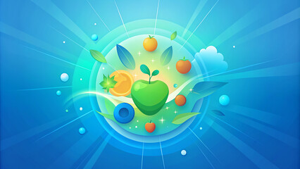 fruits and vegetables background