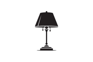 Lamp silhouette vector illustration