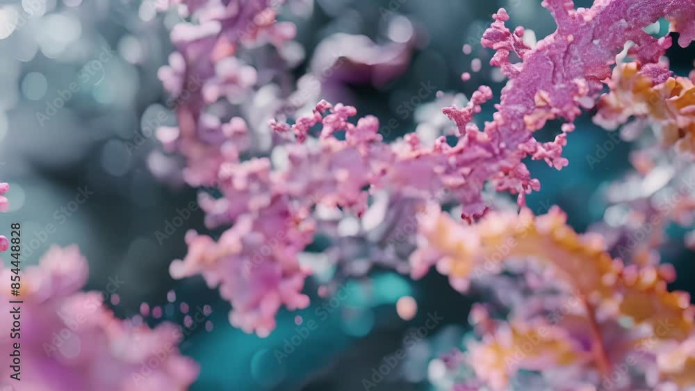Poster a highresolution animation capturing the dynamic movement of tight junction proteins constantly adap