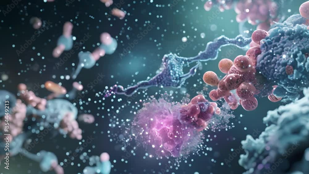 Poster a highresolution animation of a proteasome capturing a target protein and beginning the process of d