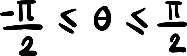 domain and range of inverse trigonometric functions handwritten