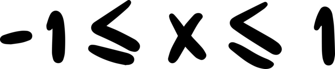 domain and range of inverse trigonometric functions handwritten