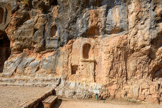 Caesarea Philippi, ancient roman city, Pagan, hells gate