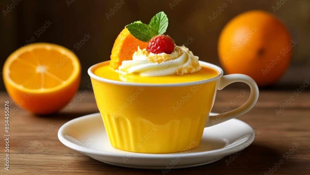 Poster  Sweet escape  A citrus delight in a cup