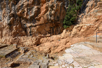 Caesarea Philippi, ancient roman city, Pagan, hells gate