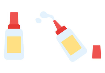  接着剤のイラスト　セット