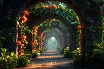 Captivating Fantasy-Inspired Archway Enthralling Visitors to High-End Shopping Destination