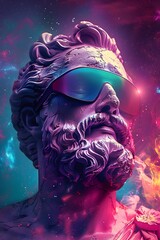 Cosmic Awakening A Surreal Psychedelic Odyssey of Celestial Wonder and Spiritual Enlightenment