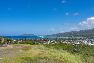 Maunalua Bay is a bay in the southeast of Honolulu, the capital of Hawaiʻi. Hawai'i Kai Lookout, Oahu Hawaii
