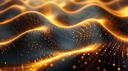 Opulent Golden Lines: A Luxurious Vector Background