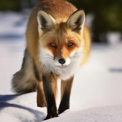 Obraz premium 여우, Fox, 꼬리, Tail, 포식자, Predator, 육식동물, Carnivore, 숲, Forest, 늑대, Wolf, 동굴, Den, 굴뚝, Chimney, 발톱, Claws, 사냥, Hunting, 먹이, Prey, 속임수, Cunning, 털, Fur, 숲속, Woods, 무리, Pack, 야생, Wild, 자연, Nature, 땅굴, Bur